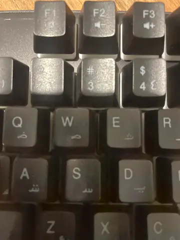 Used Wired Keyboard with English and Arabic Keys - Good Working Condition