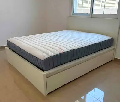 Ikea Queen size bed with mattress and storage drawers