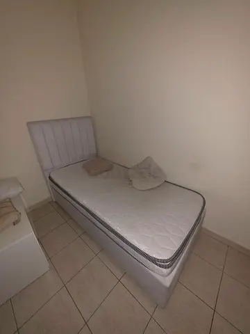 Upholstered Single Bed with Mattress