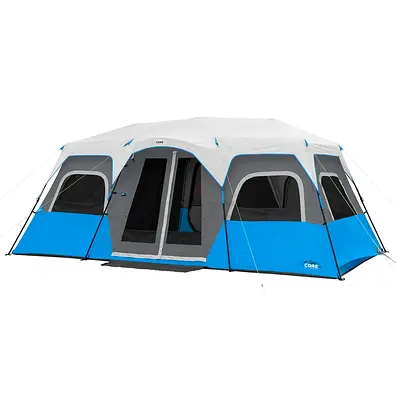 CORE 12-Person Lighted Instant Tent 18x10 ft, Large Family Tent Dubai - Outdoorlife.ae