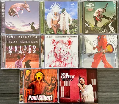 Paul Gilbert 8 CD albums