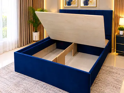 Storage Bed Double Bed Frame Size 120*190Cm