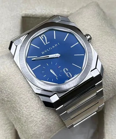 Bulgari Octo Finissimo Blue dial 1:1 Clone With Box and Card