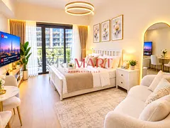 Furnished Studio | Azizi Riviera 34 | Balcony | City View