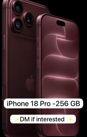 Apple iPhone 18 Pro 256GB - Dark Purple