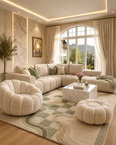 Stylish comfortable L shape sofa