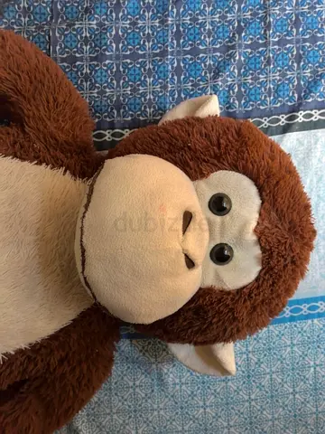 Large brown plush monkey soft toy