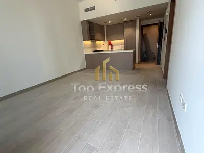 1BR Apartment | Riviera Beachfront Tower B | Balcony & Lagoon beach View