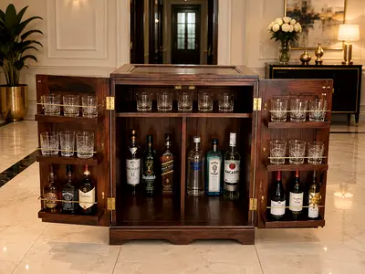 Pottery Barn solid wood Bar