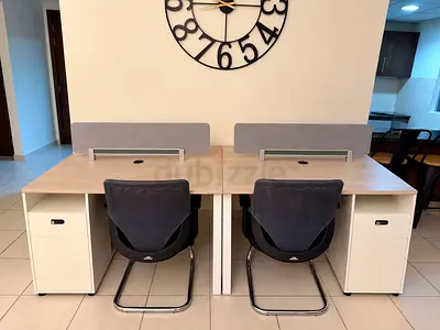 4 Seater, Set of 2, 2 Chairs, 4 Lock Drawers, and 4 Cabinets
