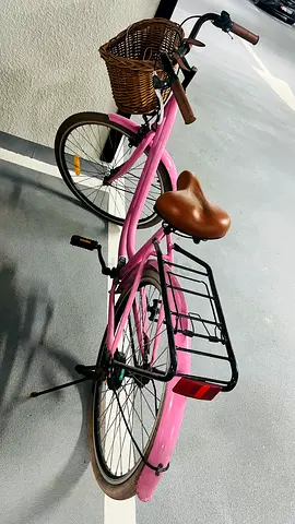 Pink Women's City Cruiser Bike with Basket - Good Condition