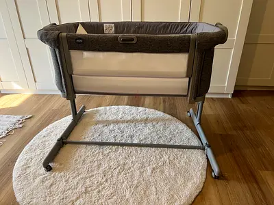 Chicco Next2Me Magic EVO Bedside Crib - Grey, excellent condition. Lowest price 450.