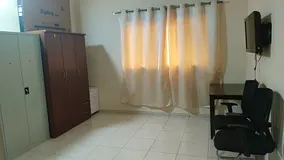 Furnished Beadroom with attached bathroom for South Indian family or couple.