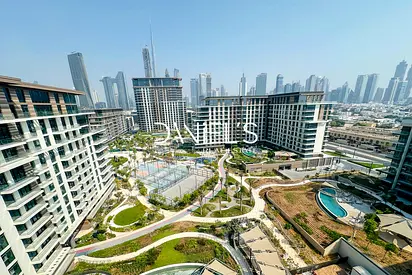 Park and Burj View | High floor | Terrace