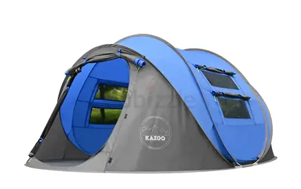 Kazoo Pop-up Family Camping Tent - Instant Setup, 4-6 Person