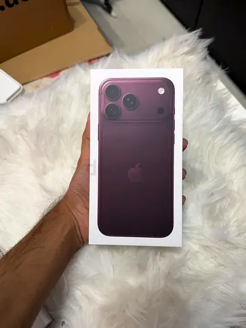 Brand new sealed 1TB iPhone 18 Pro (Burgundy) - Unopened Box - 8500 AED
