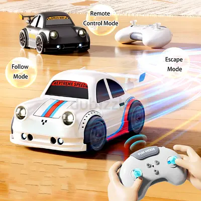 Remote Control Racing Car Toy with Dual Modes - Fast RC Drift Car - Follow Mode