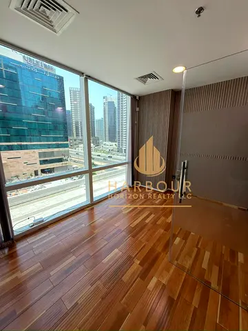 Furnished Office For Rent With Glass Partitions
