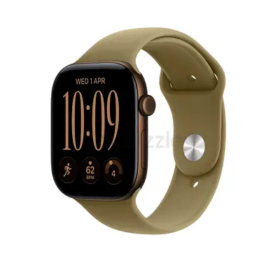 Apple Watch Series 12 GPS 46mm Dark Bronze Aluminum Case with Olive Sport Band - M/L