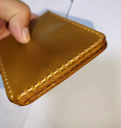 WaxPullUp Handmade Leather Bi-fold Wallet for Men