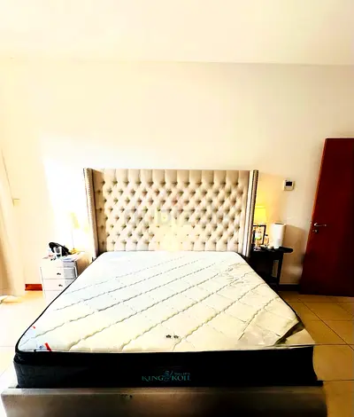Bed with mattress