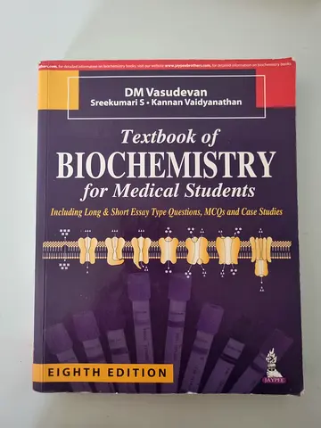 Textbook of Biochemistry for Medical Students