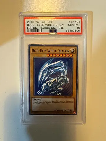 PSA Graded 2002 Blue-Eyes White Dragon - Yu-Gi-Oh! Card (Gem Mint)
