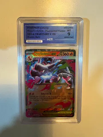 Graded Pokémon Mega Charizard EX Full Art PSA 9 (Encased)