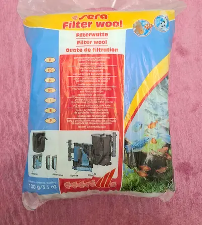 Sera filter wool 100g for aquarium filtration