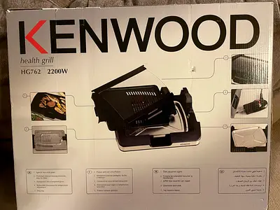 Kenwood HG762 Health Grill 2200W — Electric Contact Grill (Good Condition)