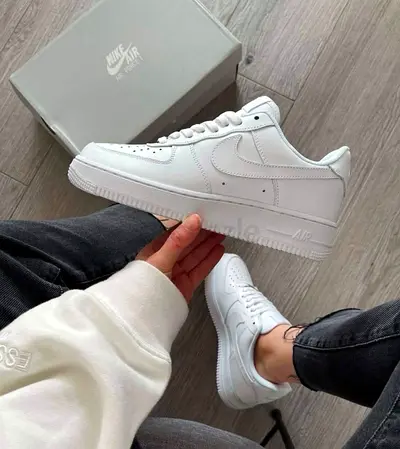 White Nike Air Force 1 Low — Clean Classic Size (please confirm size)