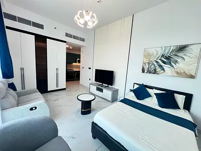 HIGH FLOOR | FURNISHED STUDIO | PRIVATE POOL | BALCONY
