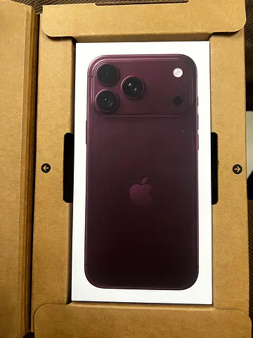 Apple iPhone (boxed) - unopened, burgundy/cherry color