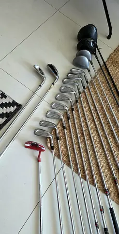 Used Golf Club Set – RAM & Ping Driver, Hippo Irons, Hippo Woods + Strata Bag, Balls & Tees