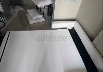 Modern White Sofa Bed with mattress IKEA vimle