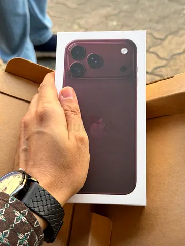 Iphone 18 pro max 512gb black n burgandy tra