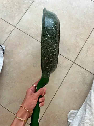 Non-stick Green Frying Pan / Skillet - Used, Good Condition