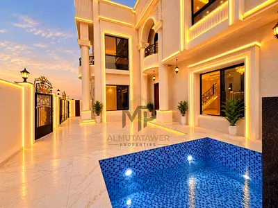 Luxury Villa for Sale in Al Zahia | Corner Plot (Two Streets) | 6 Master Bedrooms | Swimming Pool and Rooftop Terrace | Registration and Ownership Fee