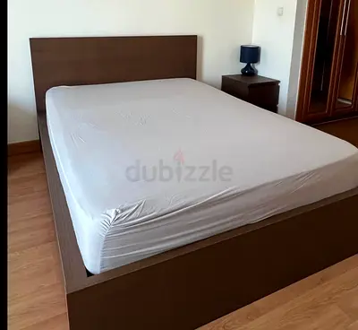 Ikea Malm king size bed with mattress available in perfect condition