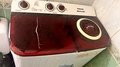 Nikai Twin Tub Washing Machine - 7kg (Used, Working)