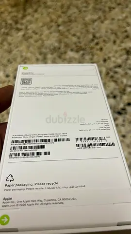 18 pro 256 Apple iPhone (sealed box) - original packaging