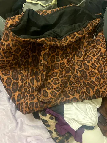 Leopard Print Large Bag