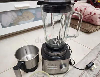 Glass Jar Blender with Grinder Attachment - Used, Good Working Condition