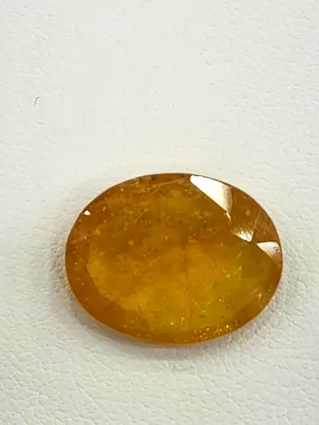 5 carat Natural Yellow Amber Oval Cabochon - 1 Piece