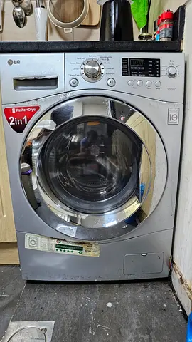 LG 2-in-1 Front Load Washer Dryer - Silver, Good Working Condition