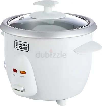 BLACK+DECKER RC650-B5 350W 0.6L Rice Cooker with Glass Lid – New