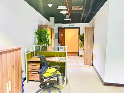 Furnished Office For Rent With Glass Partitions