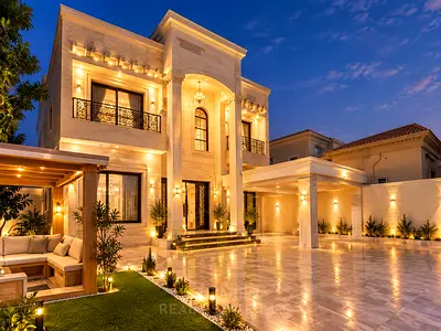 Al Rawda 2 – Ajman | Stone façade | Prime location | 5 bedrooms | Price includes electricity, water, and A/C charges.