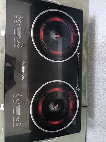 Olsenmark Double Electric Hot Plate — 2-Burner Portable Ceramic Cooker