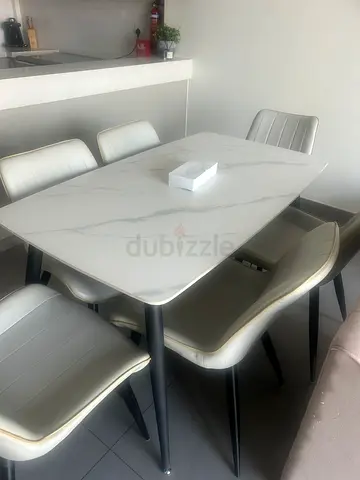 6 leather chairs ( without the table )